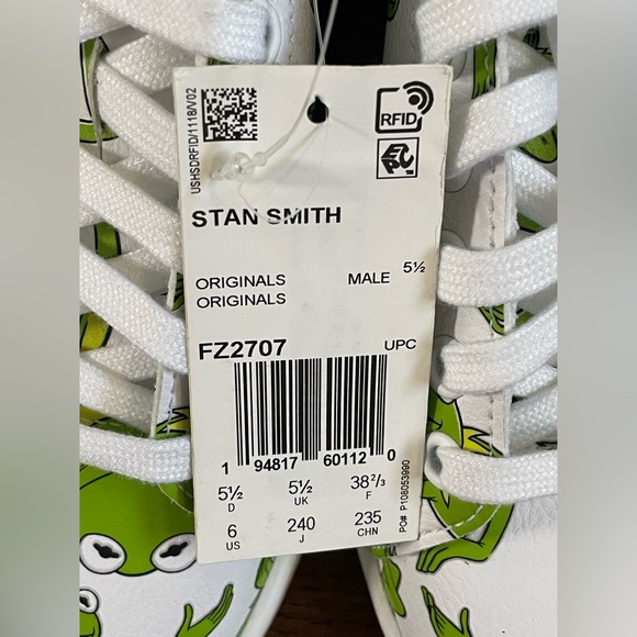 Adidas Stan Smith x The Muppets ‘Kermit The Frog’ (size mens 6/wmns 7) - Picture 4 of 8